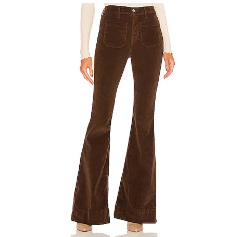 Veronica Beard Sheridan Brown Corduroy Flare Pants Sz 29